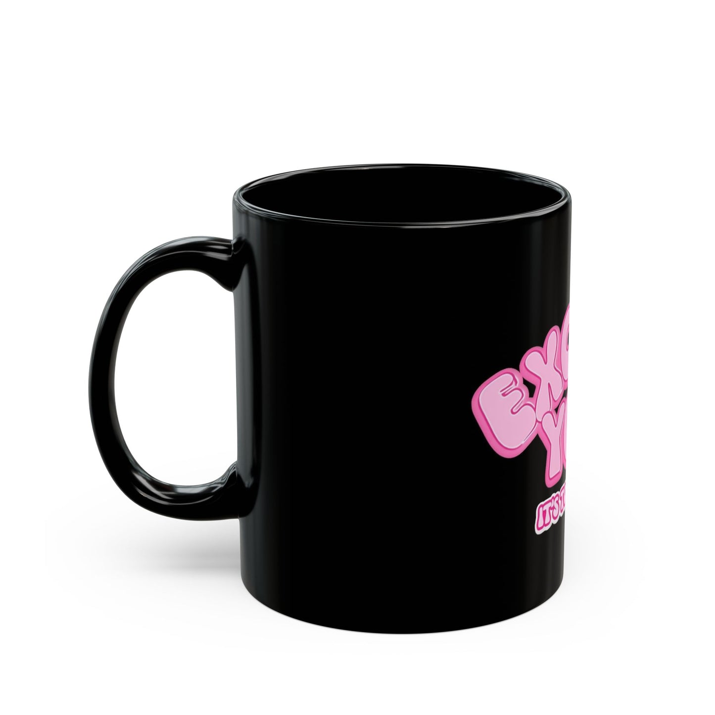 Funny Black Mug - 'Excuse You, It's Too Early' - Perfect Gift for Coffee Lovers