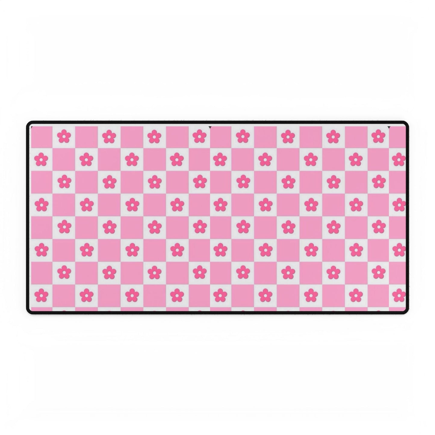 Floral Pink Pattern Desk Mat - Stylish Office Accessory